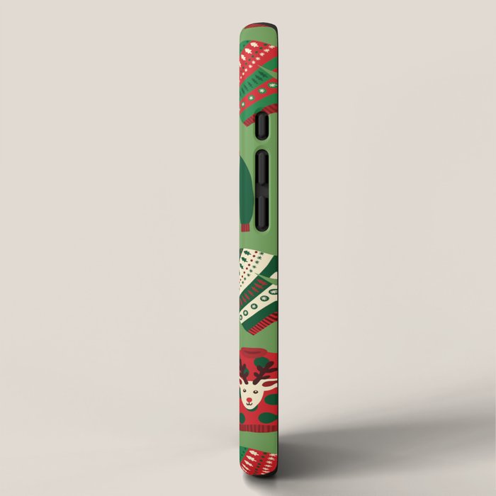 Ugly Christmas Sweaters Pattern iPhone Case Gallery Image 2