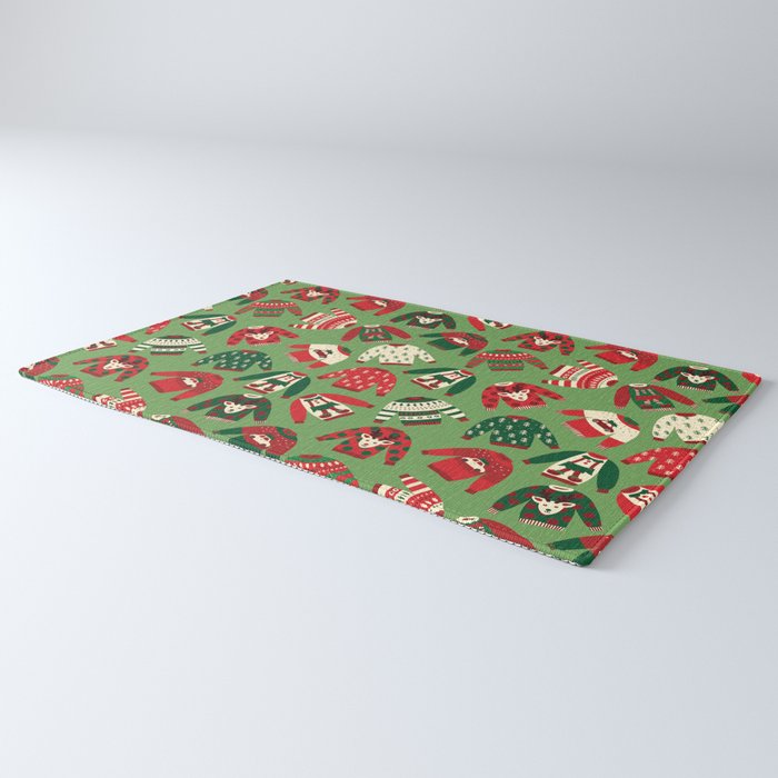 Ugly Christmas Sweaters Pattern Rug Gallery Image 3