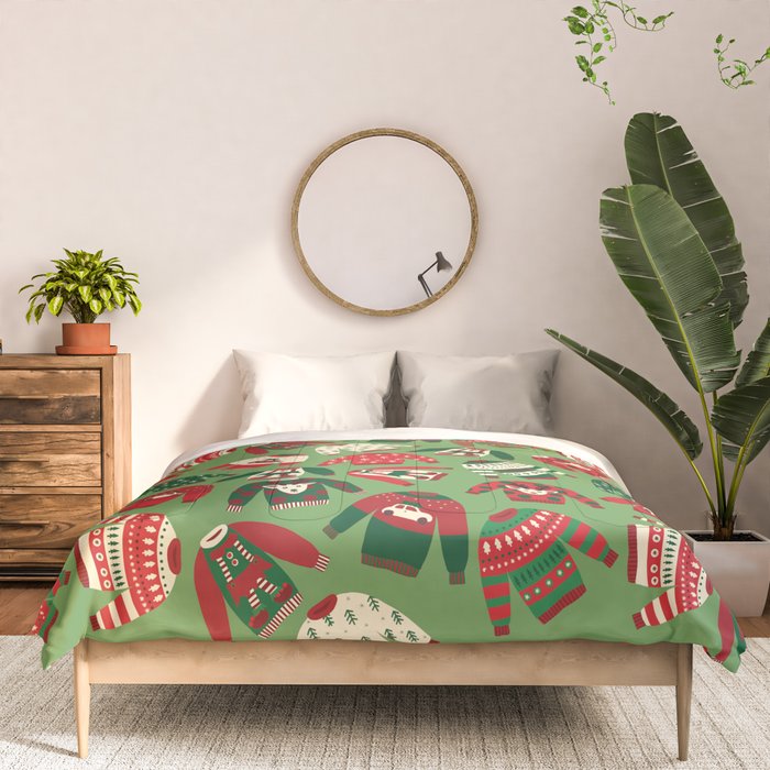 Ugly Christmas Sweaters Pattern Comforter Gallery Image 3