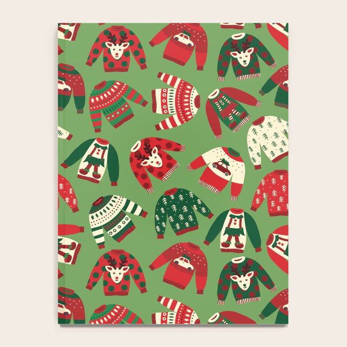 Ugly Christmas Sweaters Pattern Notebook Gallery Image 4
