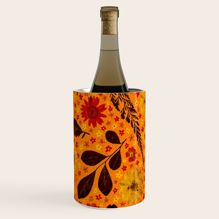 Dried Flower Print in Orange Wine Chiller Gallery Image 3