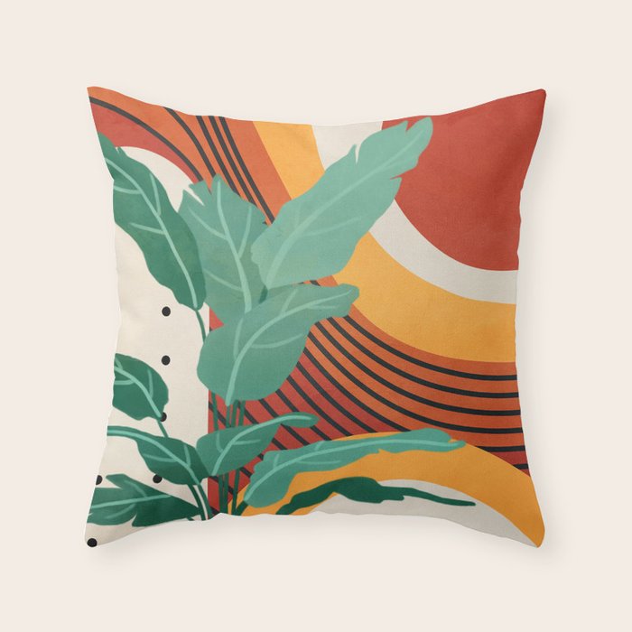 Lines of Nature 3 Throw Pillow Gallery Image 1