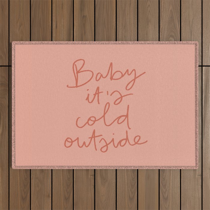 Baby It's Cold Outside Outdoor Rug Gallery Image 1