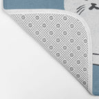Comfy Cat WarmBlue Bath Mat Gallery Image 2