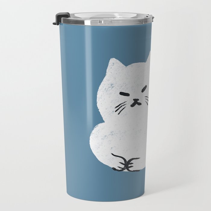 Comfy Cat WarmBlue Travel Mug Gallery Image 3