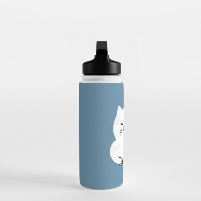 Comfy Cat WarmBlue Water Bottle Gallery Image 3