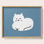 Comfy Cat WarmBlue Serving Tray Gallery Image 1