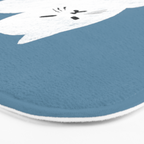 Comfy Cat WarmBlue Bath Mat Gallery Image 3