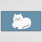Comfy Cat WarmBlue Desk Mat Gallery Image 3