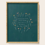 "Through Sun And Rain, You Will Bloom All The Same." Serving Tray Gallery Image 1