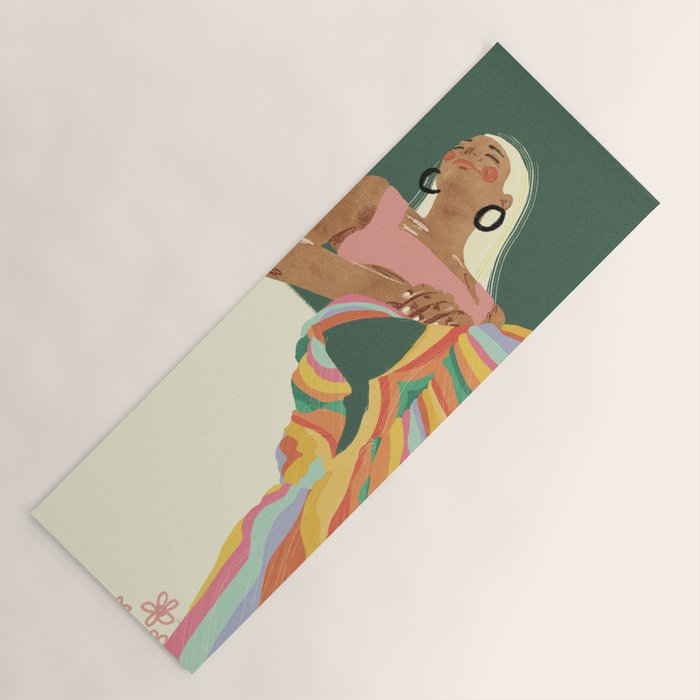 Rainbow Lady Yoga Mat Gallery Image 1