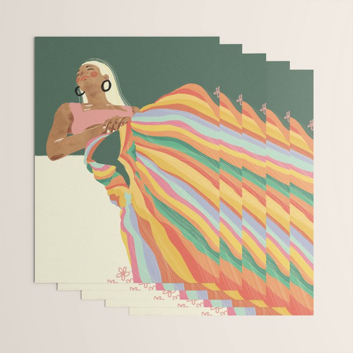 Rainbow Lady Wrapping Paper Gallery Image 3
