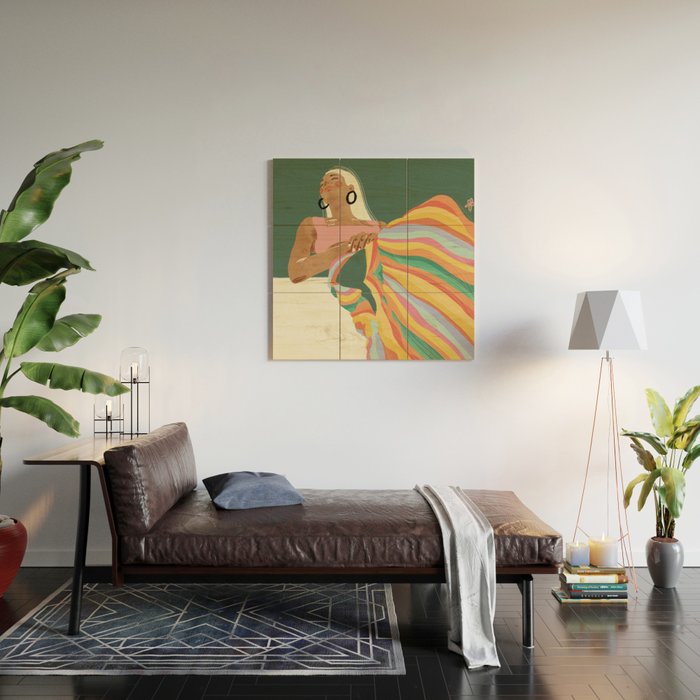 Rainbow Lady Wood Wall Art Gallery Image 2