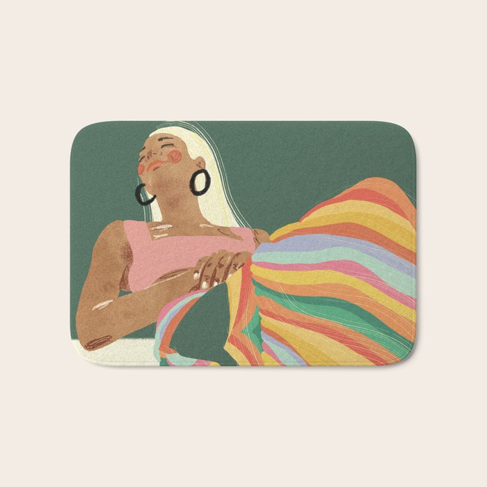 Rainbow Lady Bath Mat Gallery Image 1