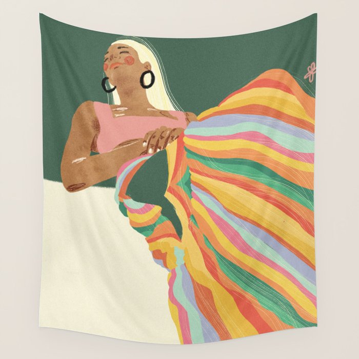 Rainbow Lady Wall Tapestry Gallery Image 1