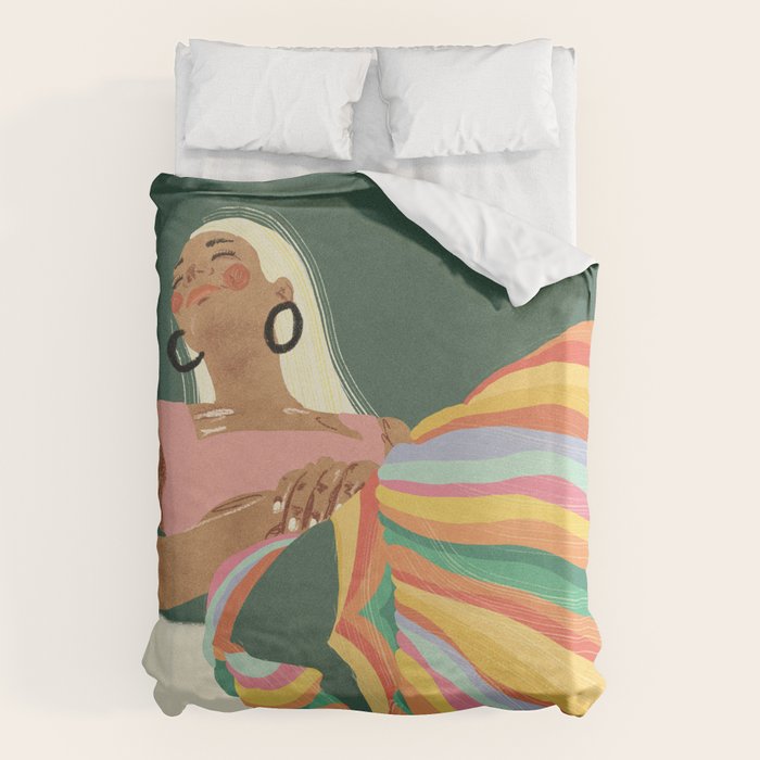 Rainbow Lady Duvet Cover Gallery Image 6