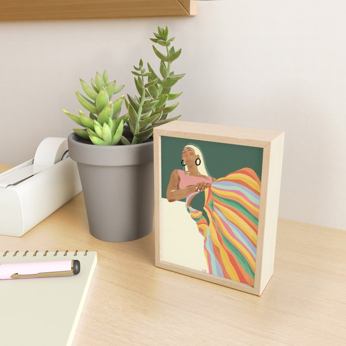Rainbow Lady Mini Art Print Gallery Image 2