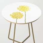 two abstract dandelions watercolor Side Table Gallery Image 2
