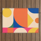 Geometric Shapes 225 Outdoor Rug Gallery Image 1