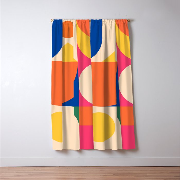 Geometric Shapes 225 Window Curtain Gallery Image 3