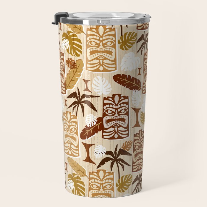 Tiki Time Brown Travel Mug Gallery Image 3