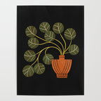Leafy Plant In Vase Poster Gallery Image 4