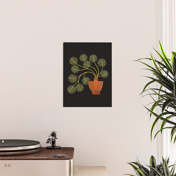 Leafy Plant In Vase Poster Gallery Image 2
