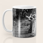 Circle Of Witches, Natchez Trace Vintage Women Dancing black and white photograph - photography - photographs Coffee Mug Gallery Image 3