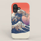 The Great Wave of Dachshunds iPhone Case Gallery Image 1