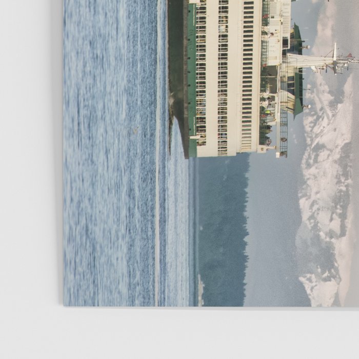 Seattle Bainbridge Island Ferry with Mount Rainier Poster Gallery Image 3