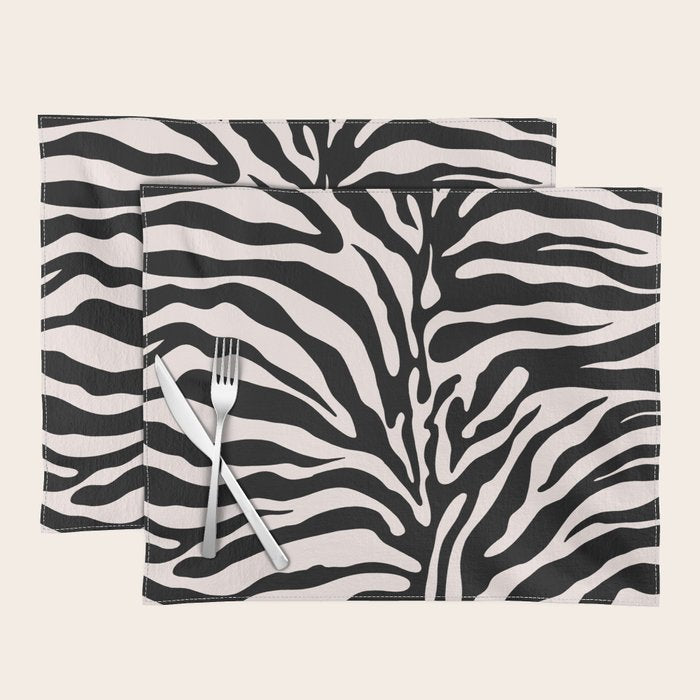 Classic Zebra Print Placemat Gallery Image 1