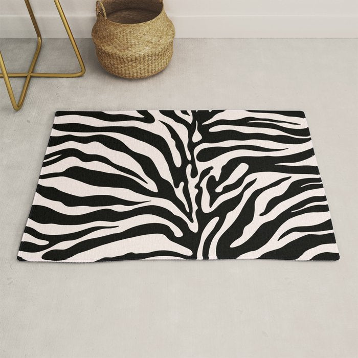 Classic Zebra Print Rug Gallery Image 1