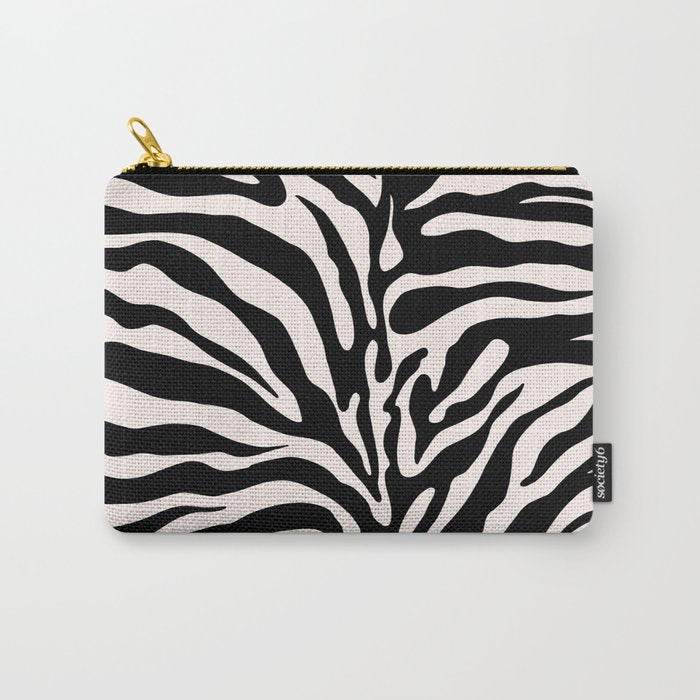 Classic Zebra Print Carry All Pouch Gallery Image 1