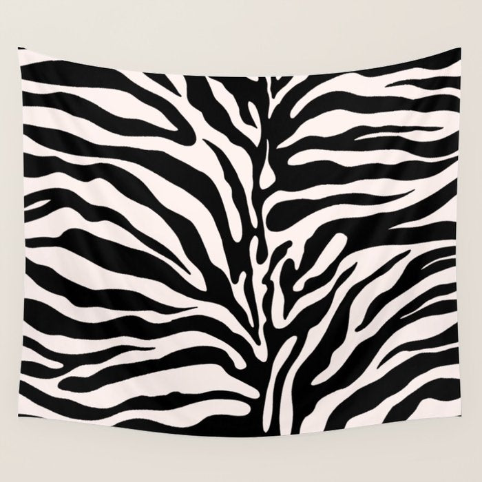 Classic Zebra Print Wall Tapestry Gallery Image 1