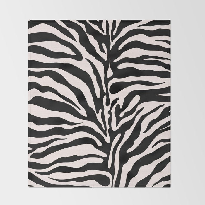 Classic Zebra Print Throw Blanket Gallery Image 2