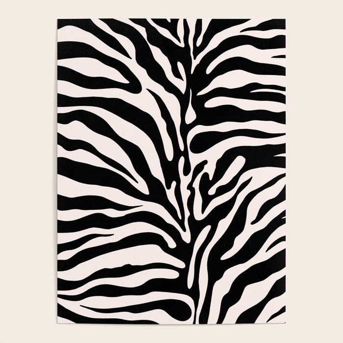 Classic Zebra Print Poster Gallery Image 4