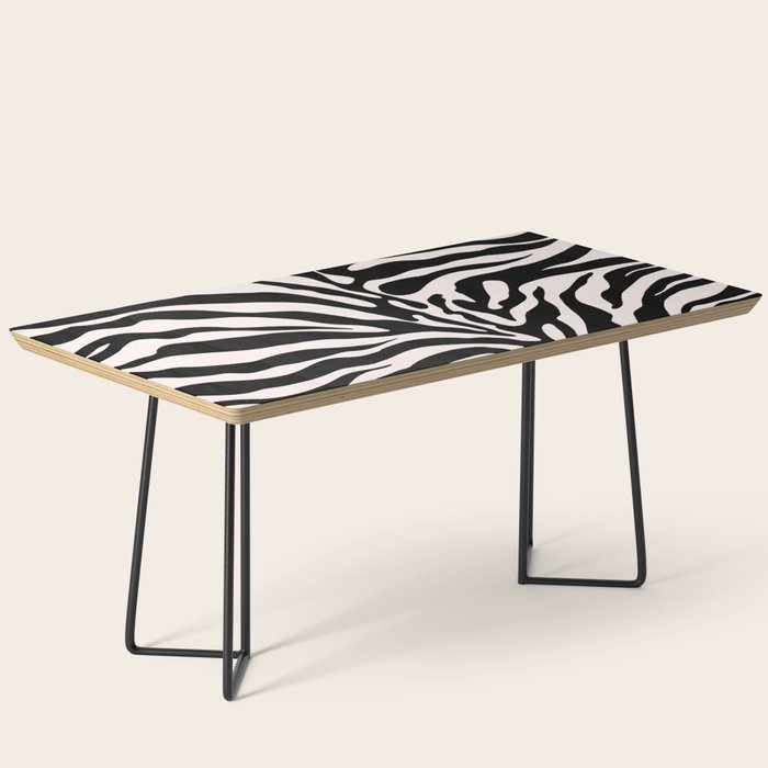 Classic Zebra Print Coffee Table Gallery Image 1
