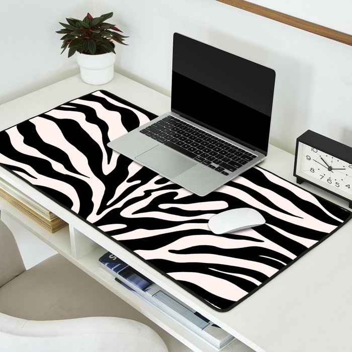Classic Zebra Print Desk Mat Gallery Image 2