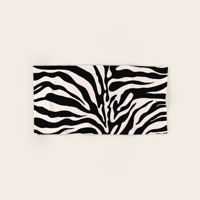 Classic Zebra Print Bath Towel Gallery Image 1