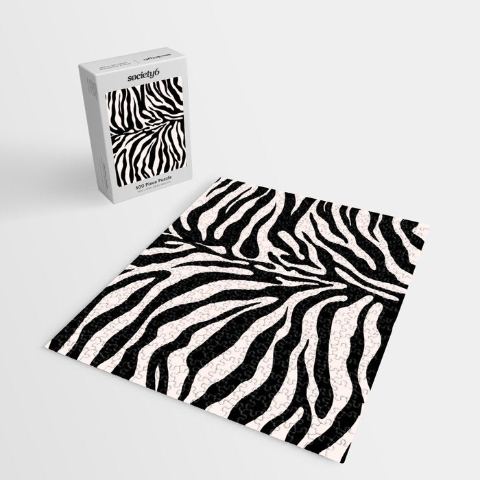Classic Zebra Print Jigsaw Puzzle Gallery Image 2