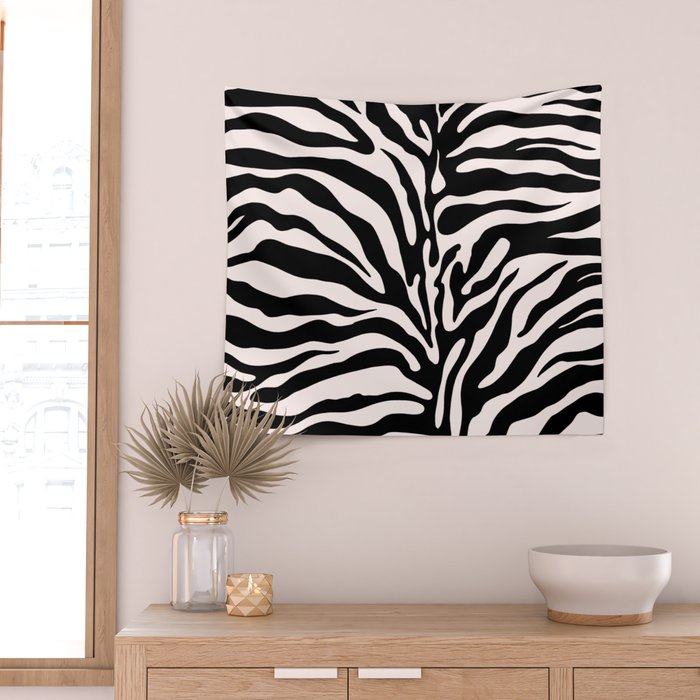 Classic Zebra Print Wall Tapestry Gallery Image 2