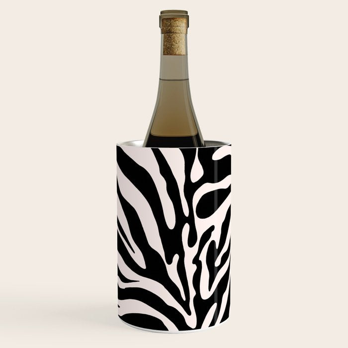 Classic Zebra Print Wine Chiller Gallery Image 1