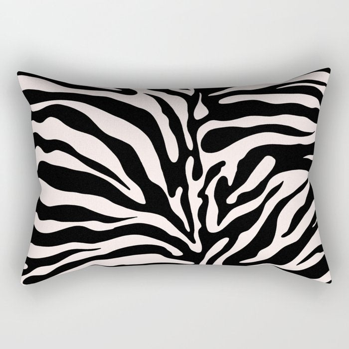Classic Zebra Print Rectangular Pillow Gallery Image 1
