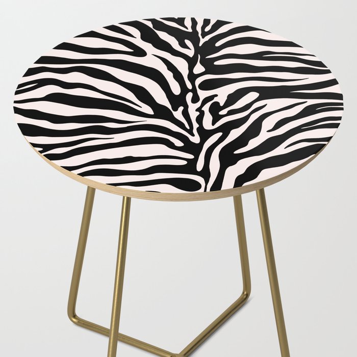 Classic Zebra Print Side Table Gallery Image 2