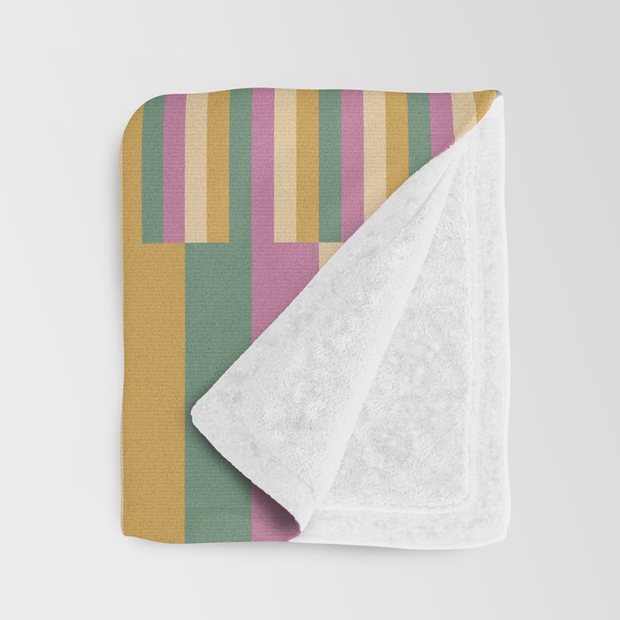 Mixed Stripes Pattern XIII Tropical Summer Throw Blanket Gallery Image 3