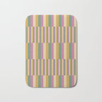 Mixed Stripes Pattern XIII Tropical Summer Bath Mat Gallery Image 1