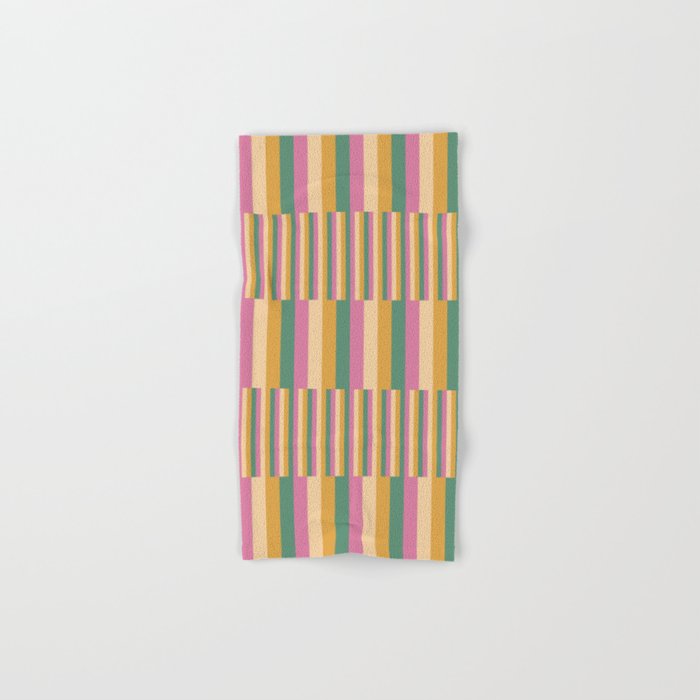 Mixed Stripes Pattern XIII Tropical Summer Bath Towel Gallery Image 1