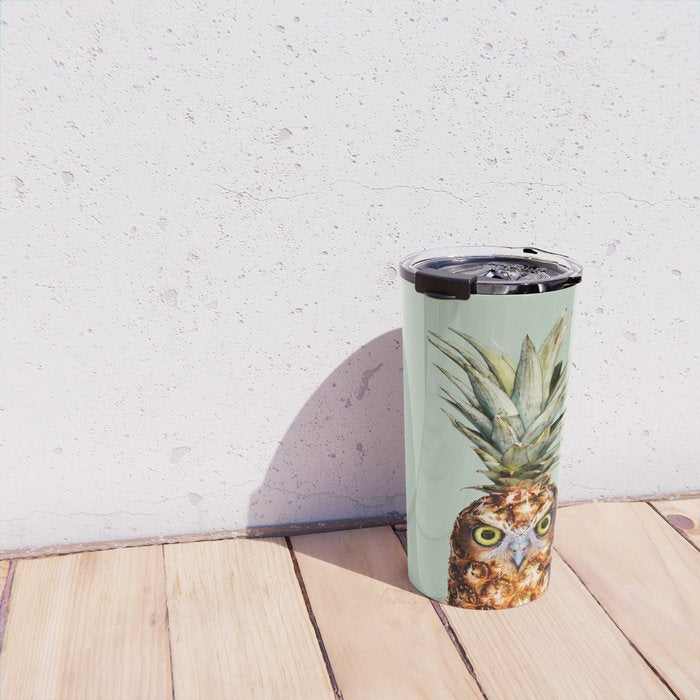 PINEAPPLE OWL Travel Mug Gallery Image 4