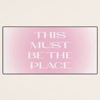 This Must Be The Place Pink Gradient Desk Mat Gallery Image 3