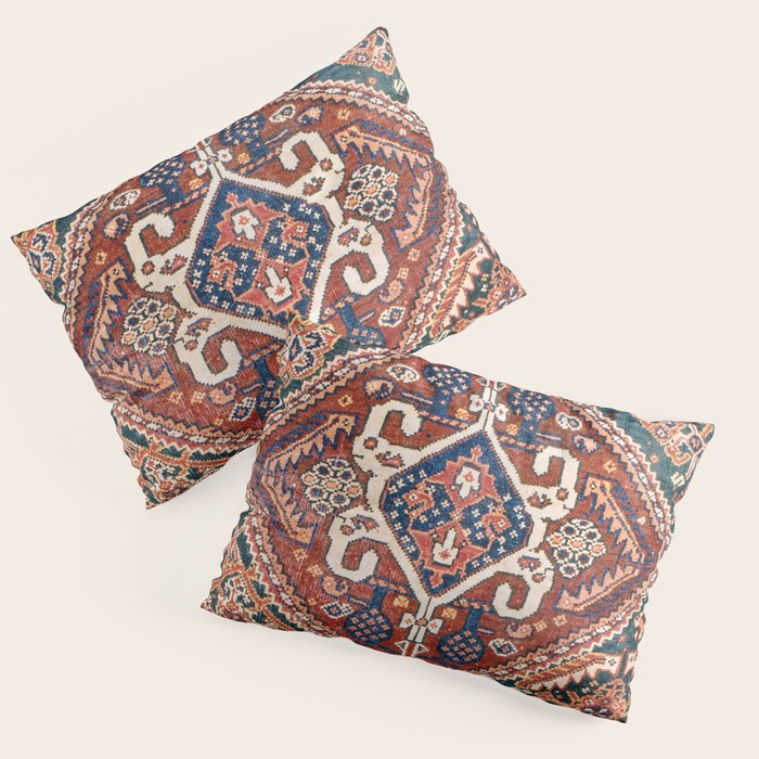 Qashqai Khorjin  Antique Fars Persian Bag Face Print Pillow Sham Gallery Image 3